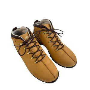Timberland Mens Euro Hiker Boots Tan Size 11M Leather Lace-Up GUC